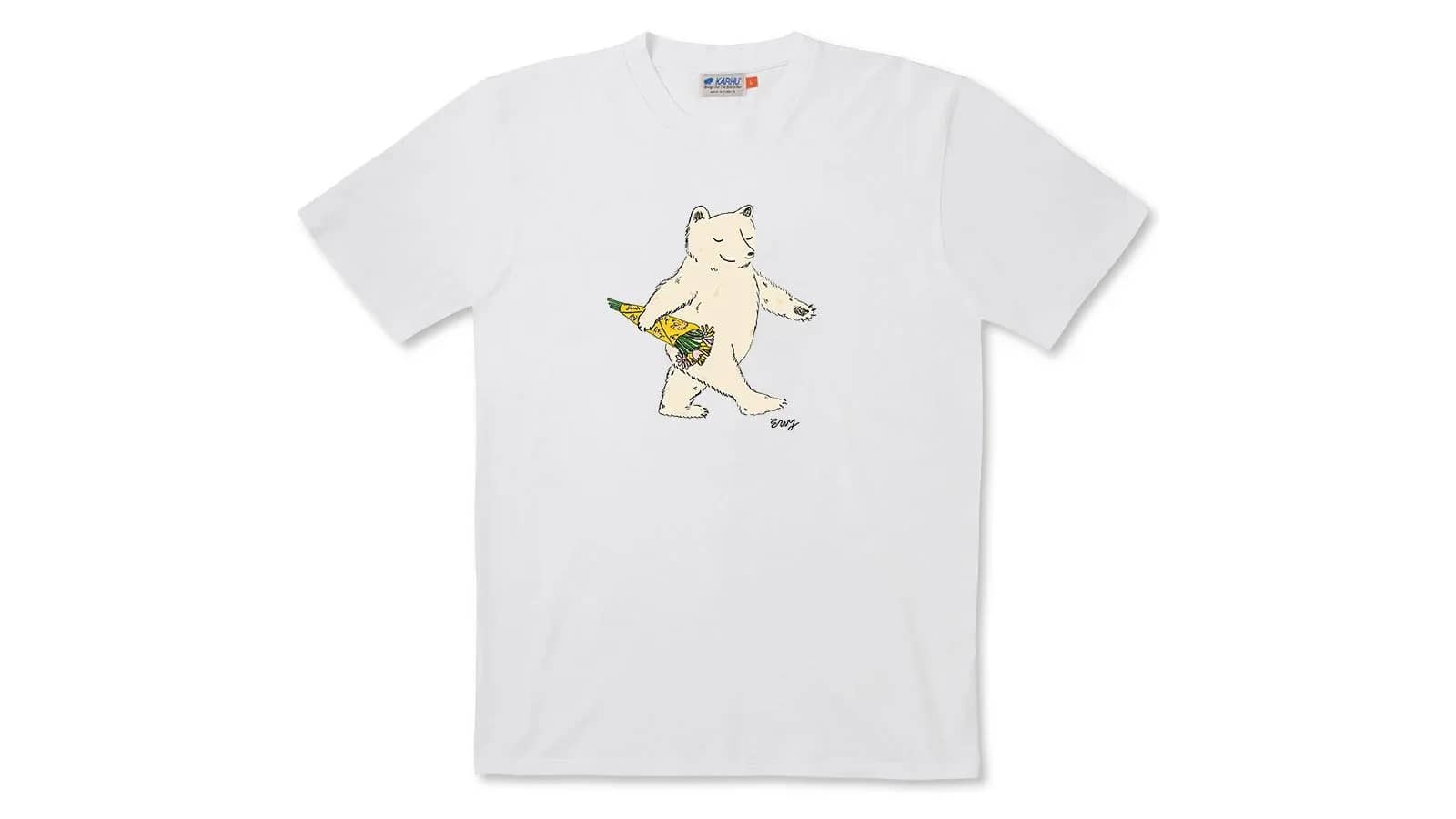 Karhu beyaz Karhu X Edith Young T–shirt gömlek, önden görünüm