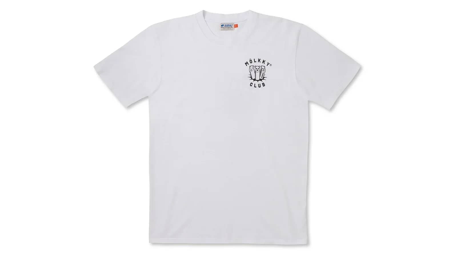 Karhu beyaz "mölkky" Club T–shirt gömlek, önden görünüm