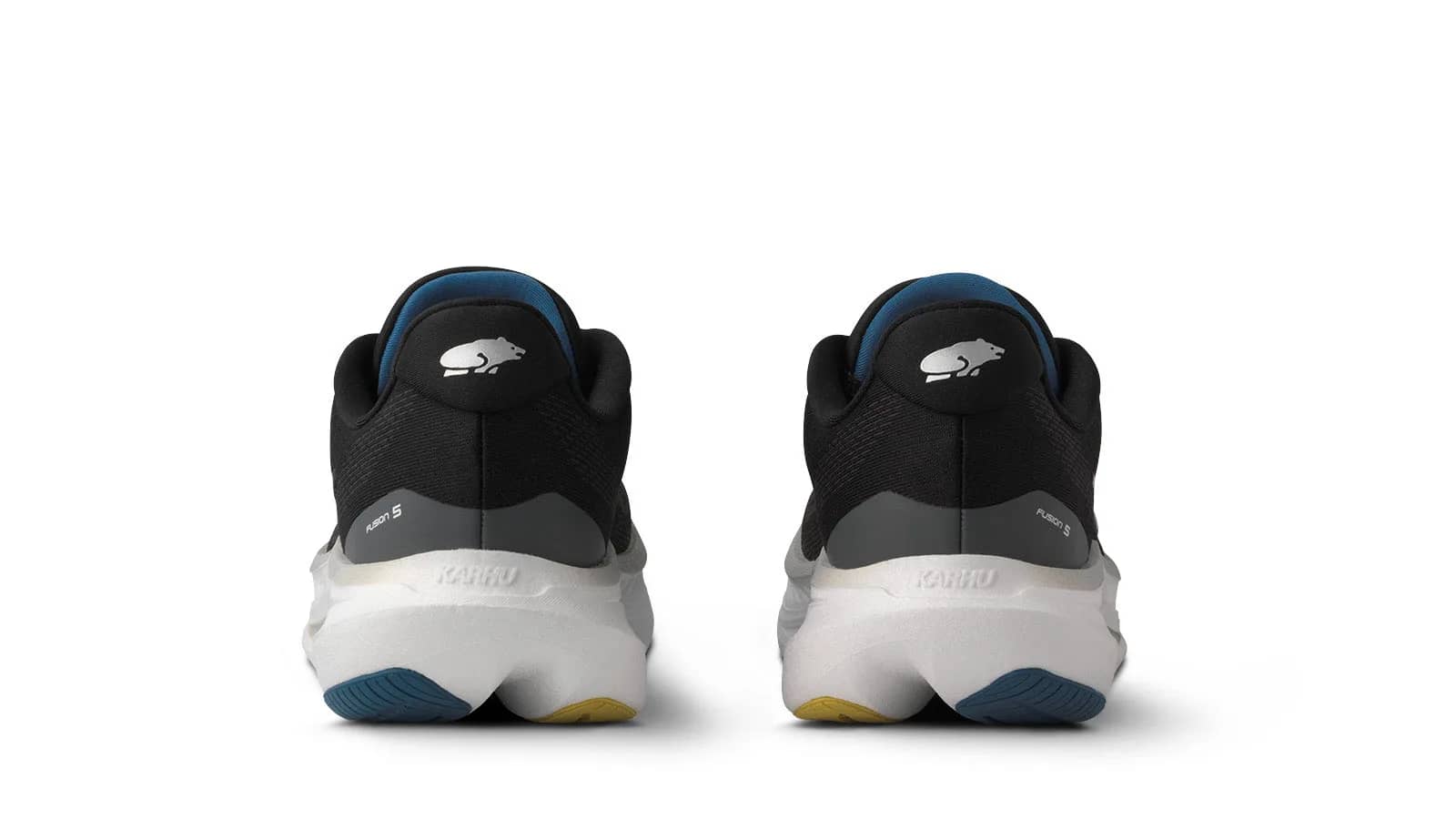 Karhu siyah Men'S Fusion 5.0 runner sneaker, arkadan çapraz görünüm