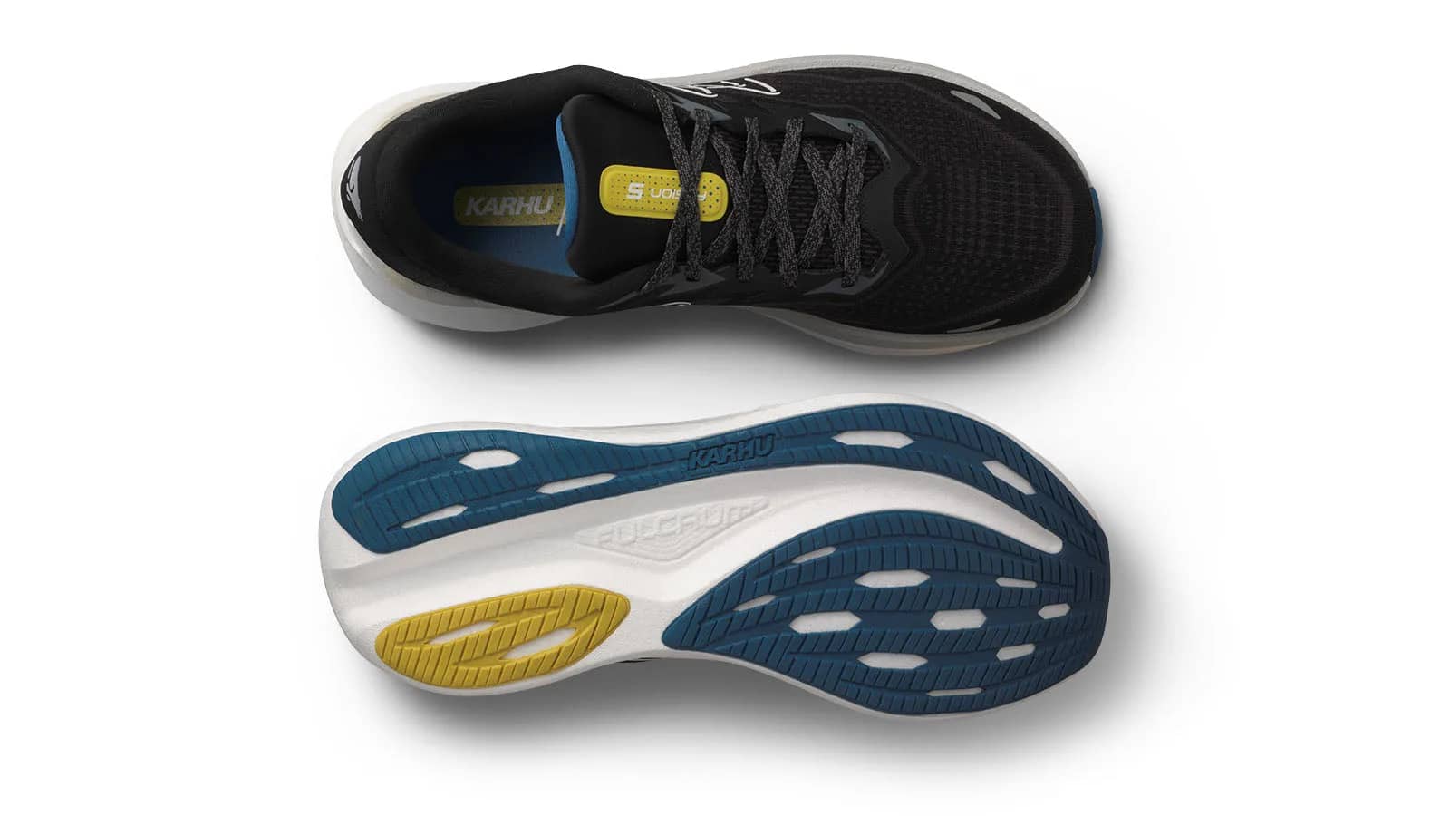 Karhu siyah Men'S Fusion 5.0 runner sneaker, önden görünüm