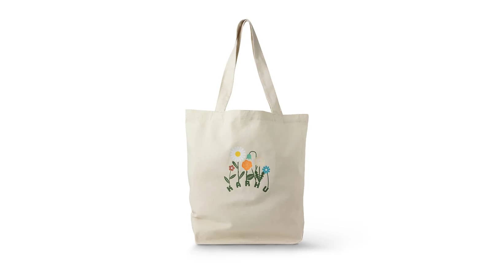 Karhu beyaz Flower Pack Tote Bag giyim, önden görünüm