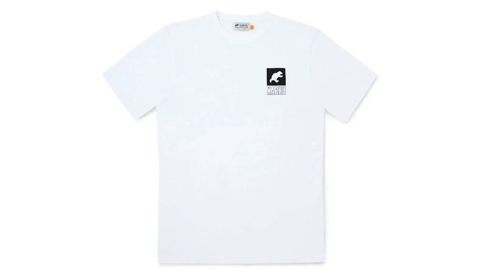 Karhu beyaz Sport Bear Logo T–shirt gömlek, önden görünüm