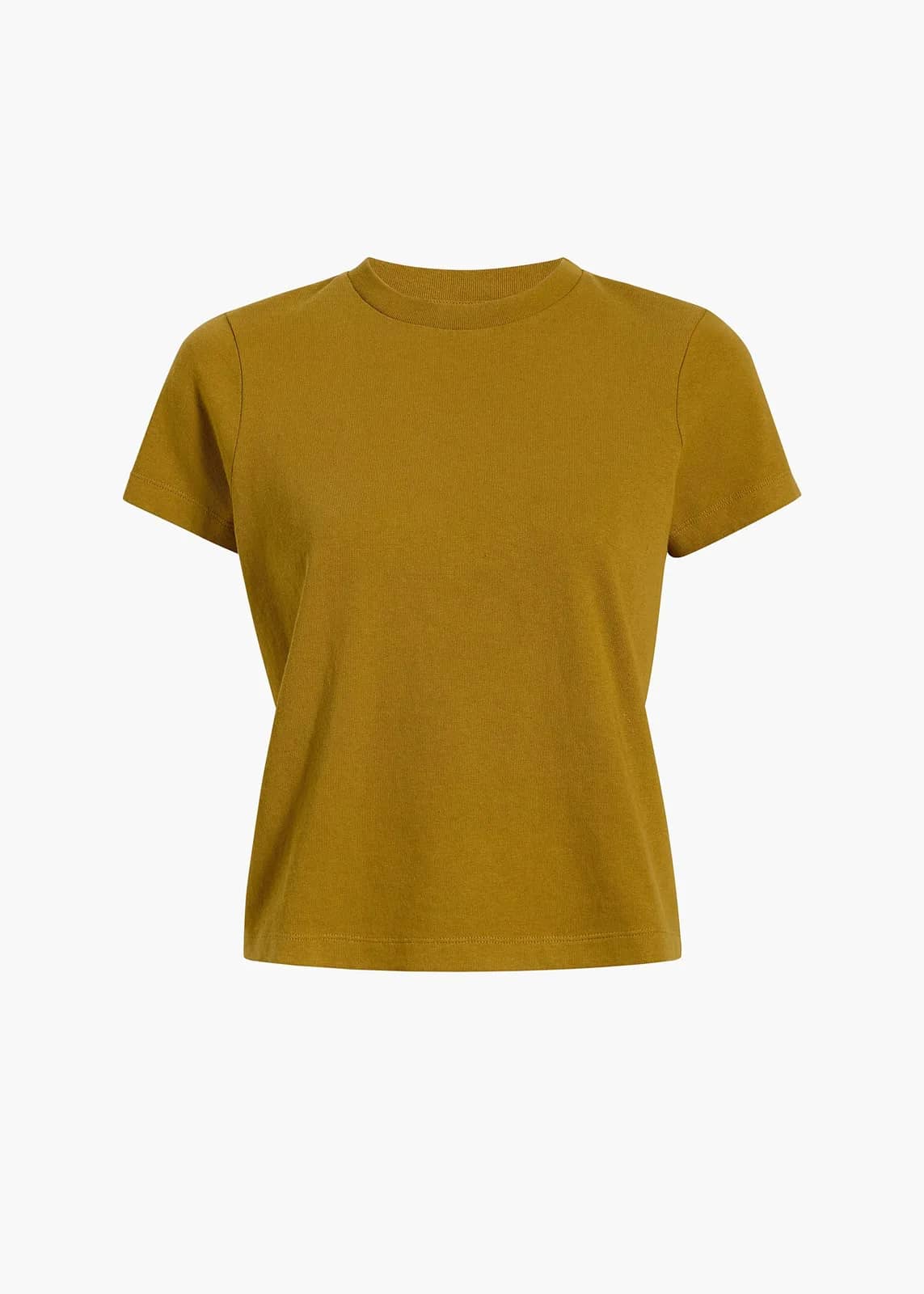 Khaite sarı pamuk t-shirt, önden görünüm