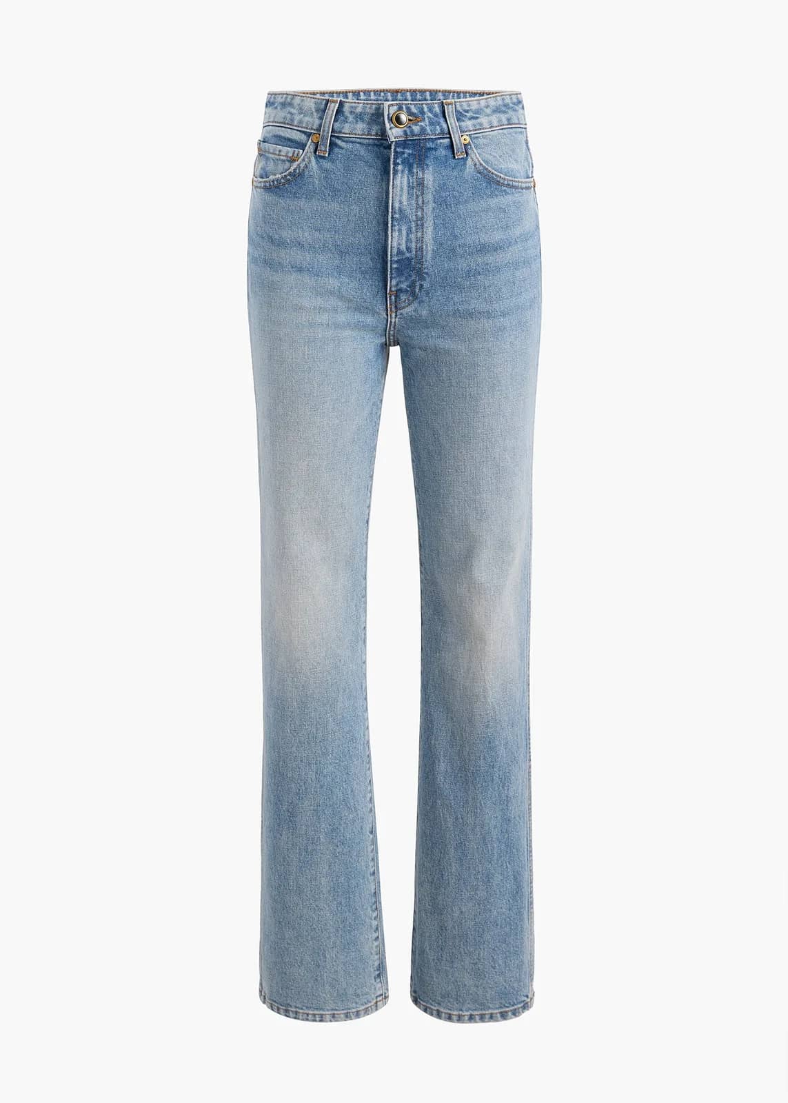 Khaite mavi jean pantolon, önden görünüm