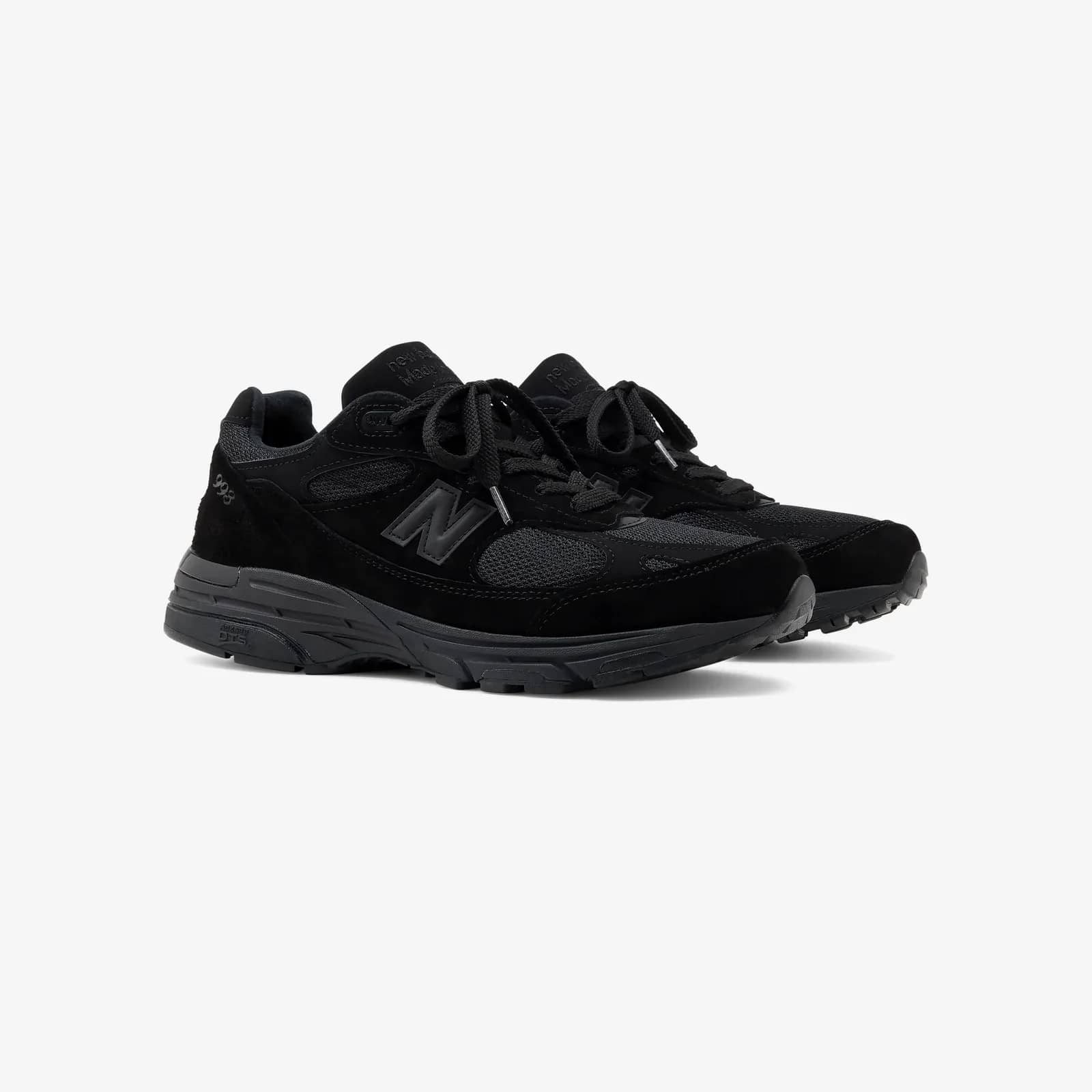New Balance lacivert Made In USA 993 sneaker, önden çapraz görünüm