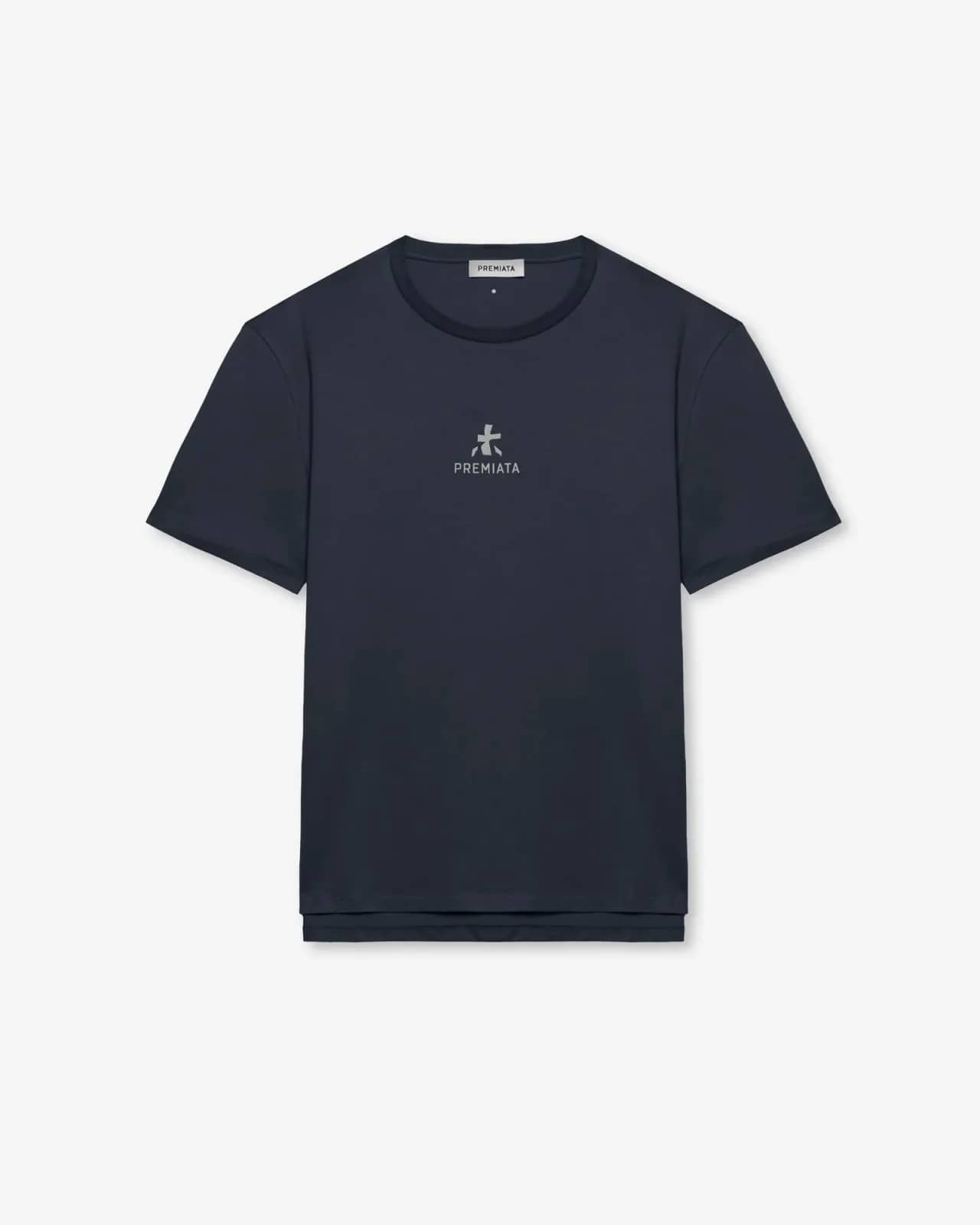 Premiata lacivert pamuk t-shirt, önden görünüm