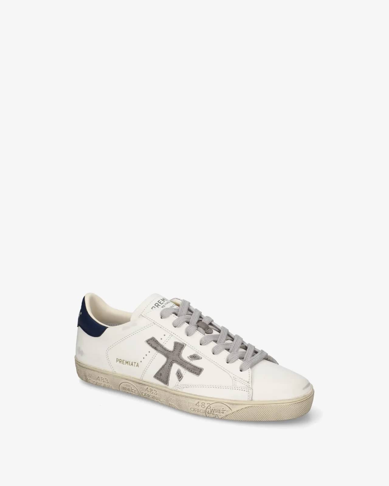 Premiata beyaz Steven sneaker, iç yandan görünüm