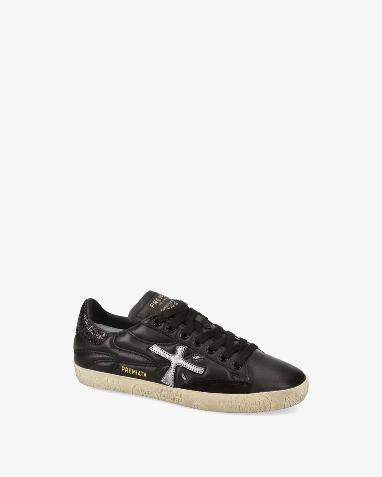 Premiata siyah Stevend sneaker, iç yandan görünüm