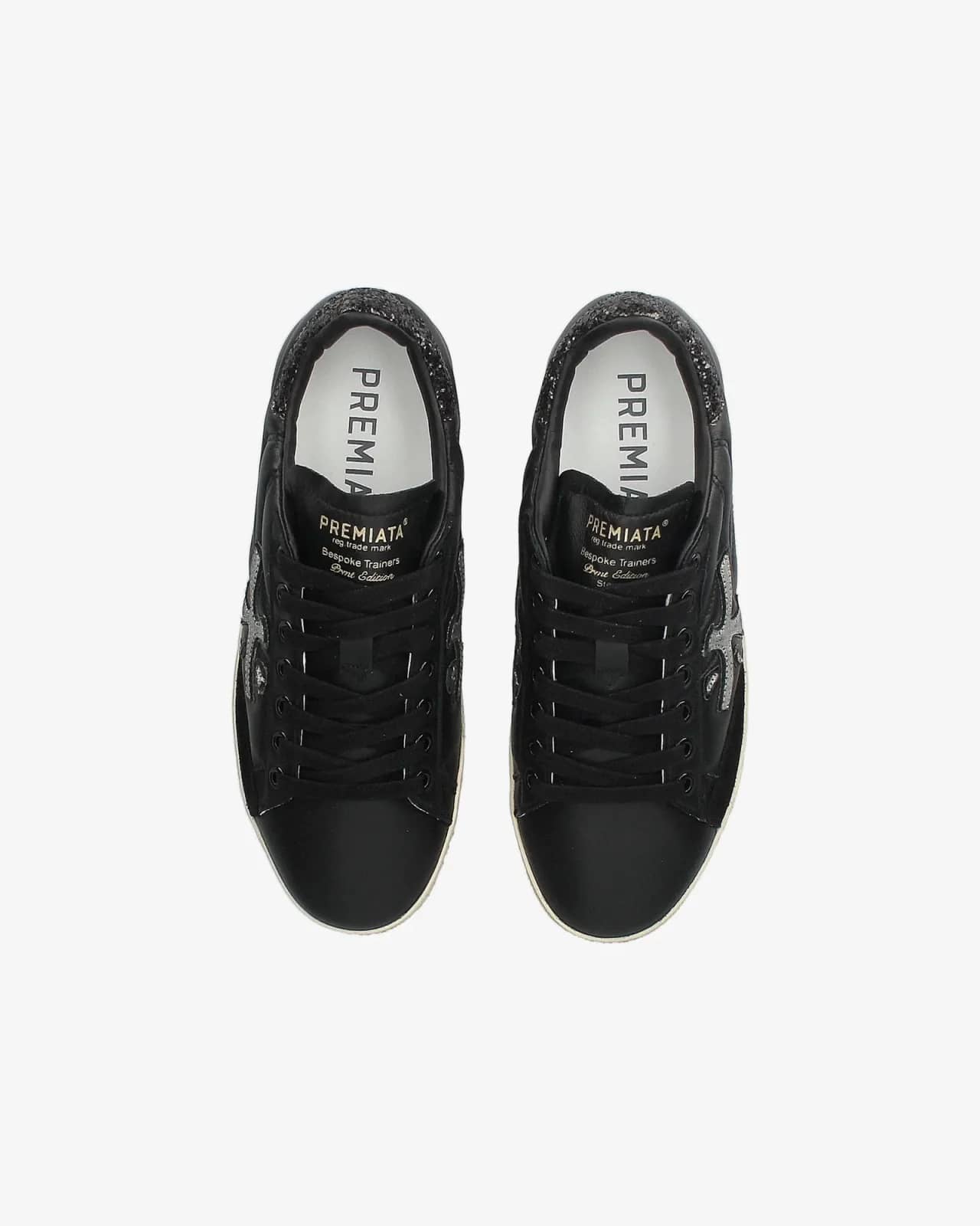 Premiata siyah Stevend sneaker, detay görünüm