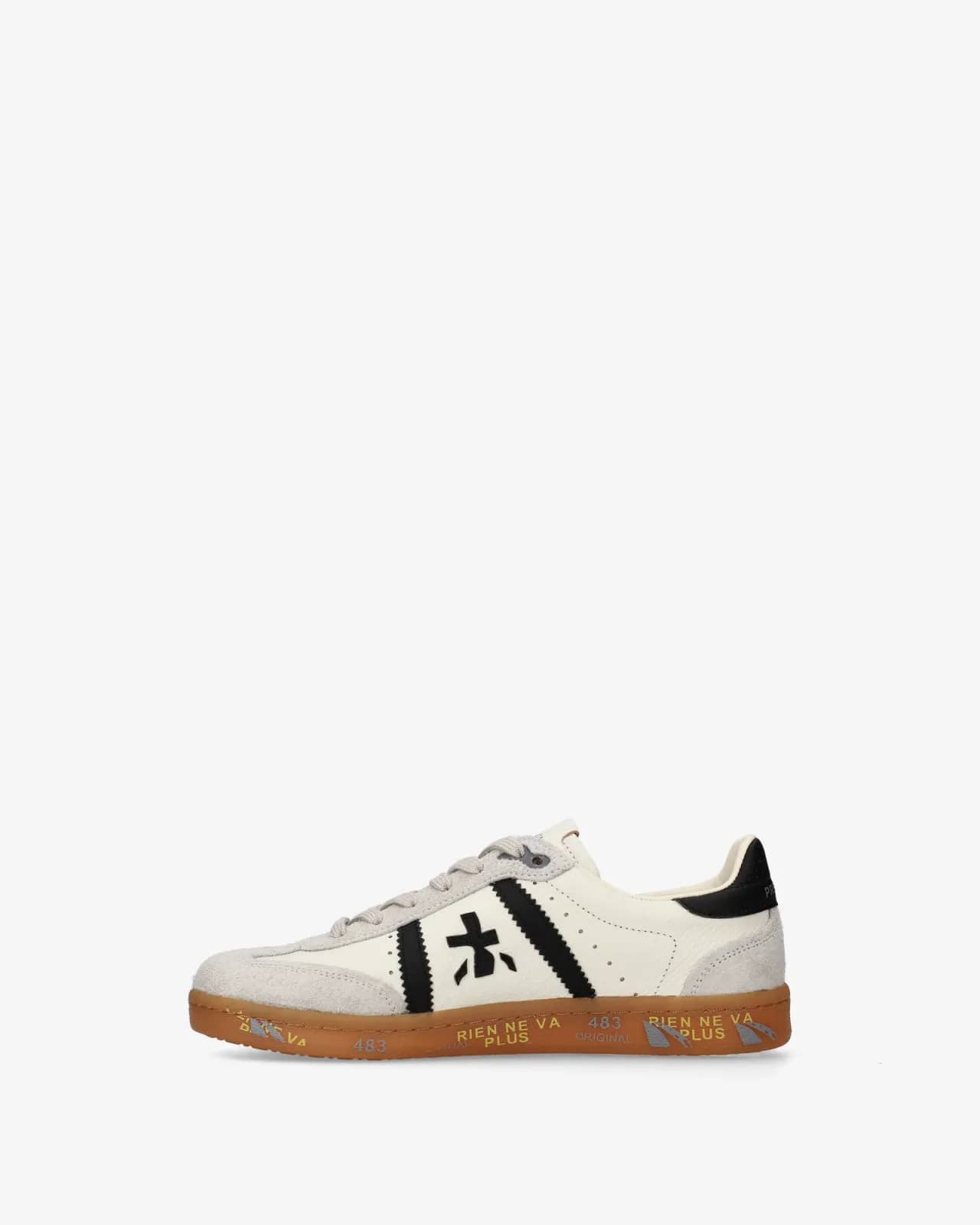 Premiata beyaz Bonnied sneaker, arkadan çapraz görünüm