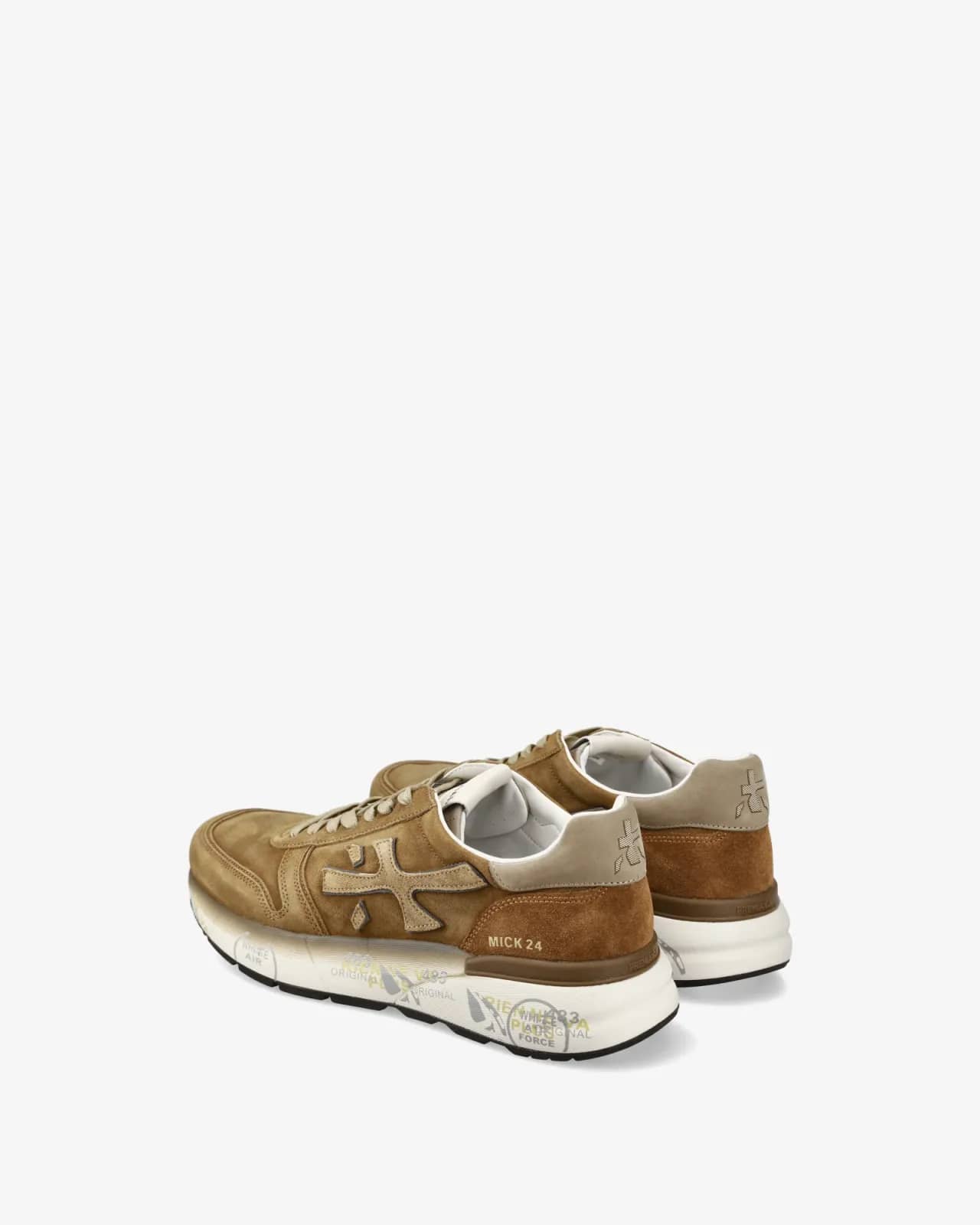 Premiata bej Mick sneaker, önden görünüm