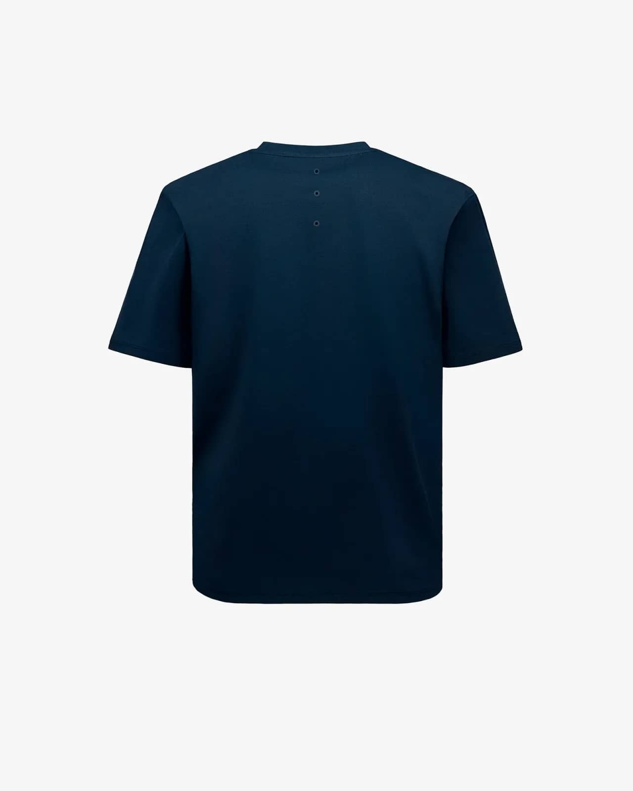 Premiata mavi pamuk t-shirt, arkadan görünüm