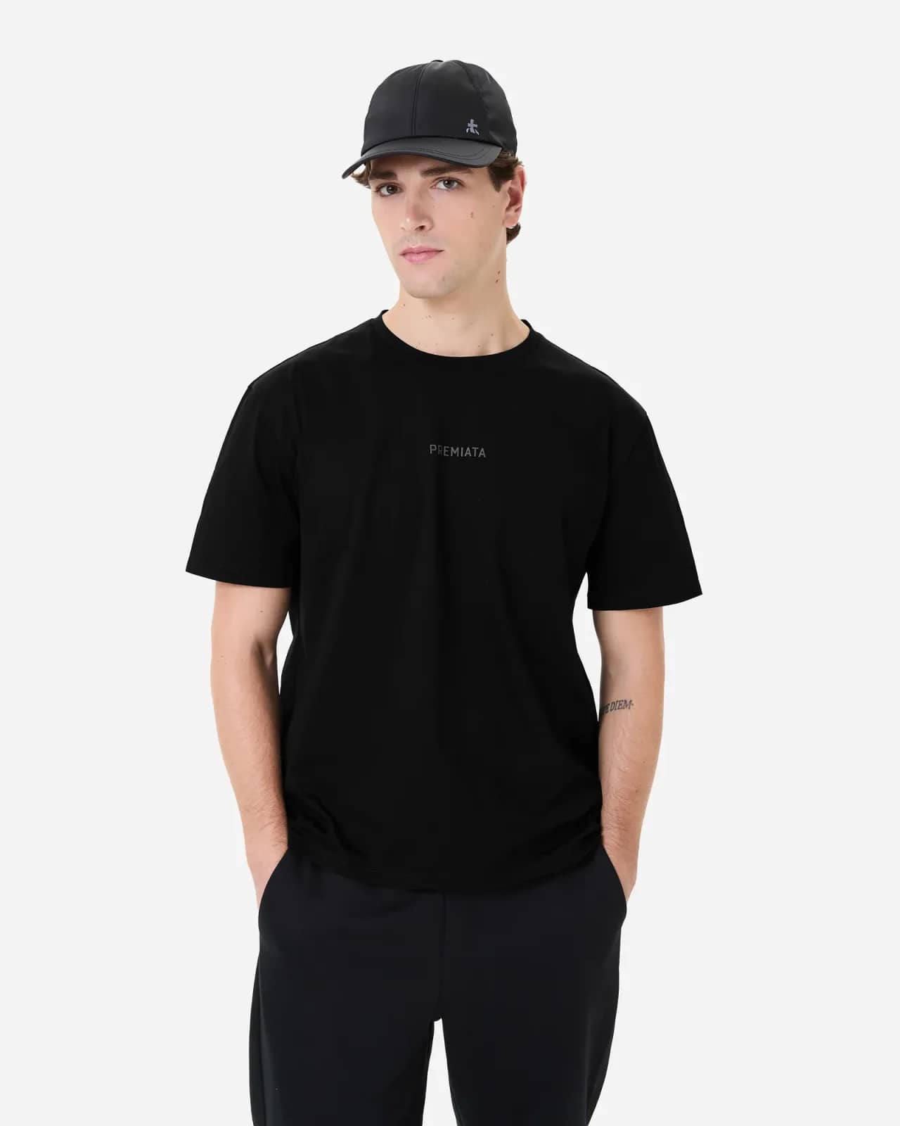 Premiata siyah t-shirt, detay görünüm
