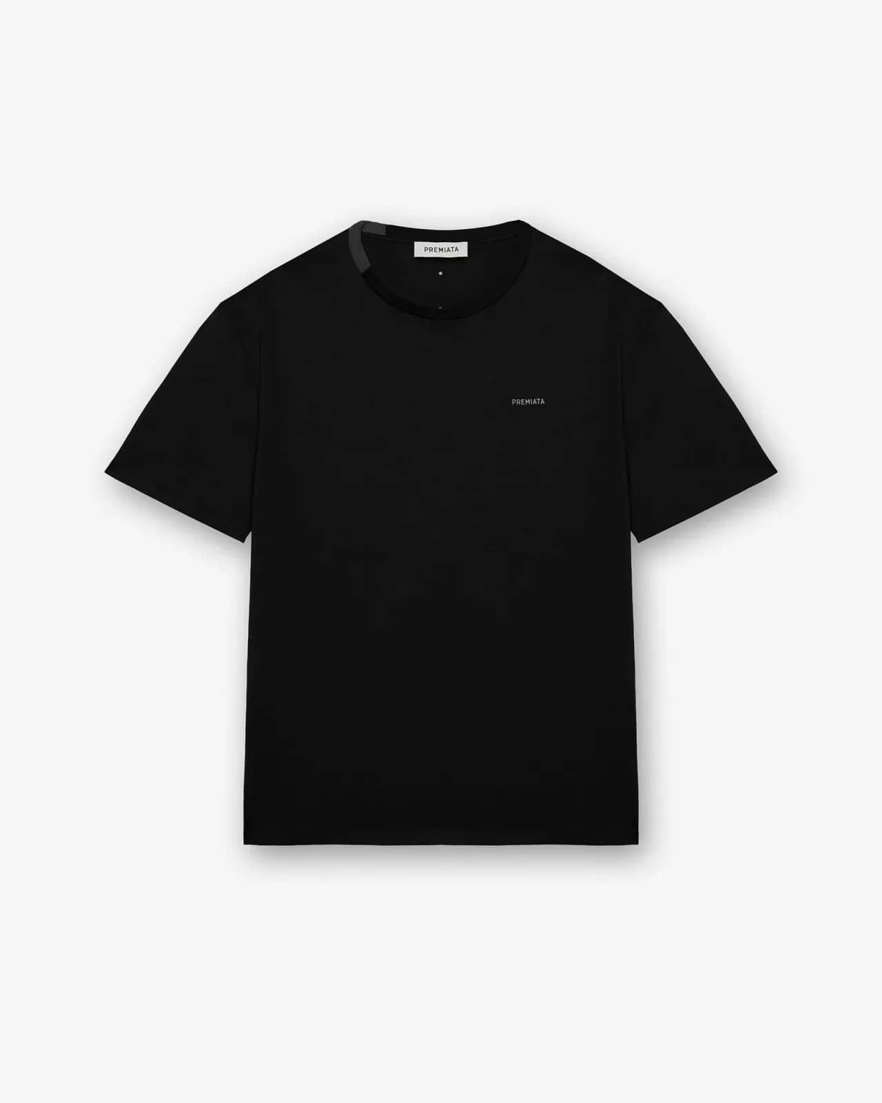 Premiata siyah pamuk t-shirt, önden görünüm
