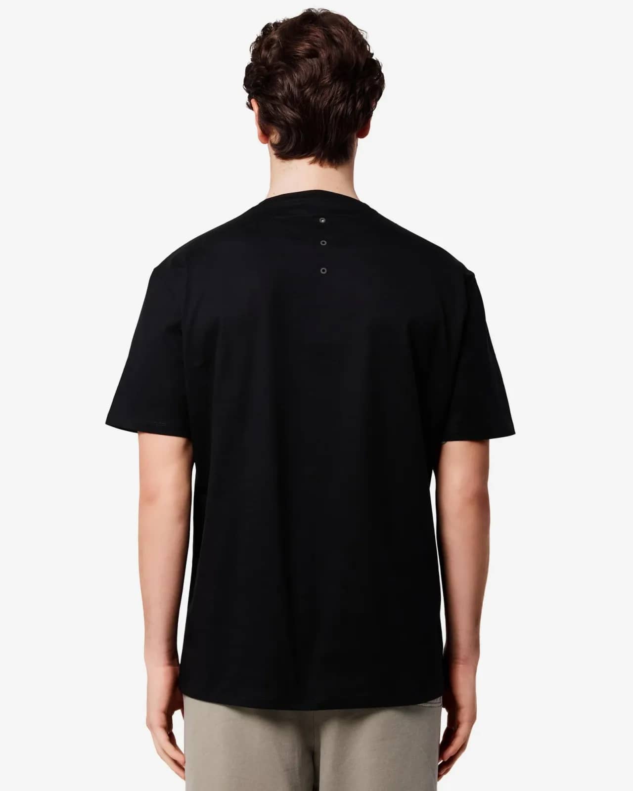 Premiata siyah pamuk t-shirt, detay görünüm