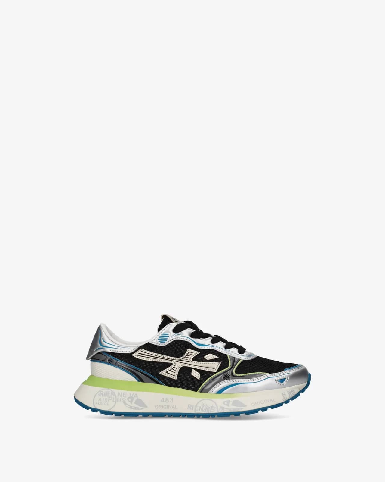 Premiata siyah Lauryn sneaker, yandan görünüm