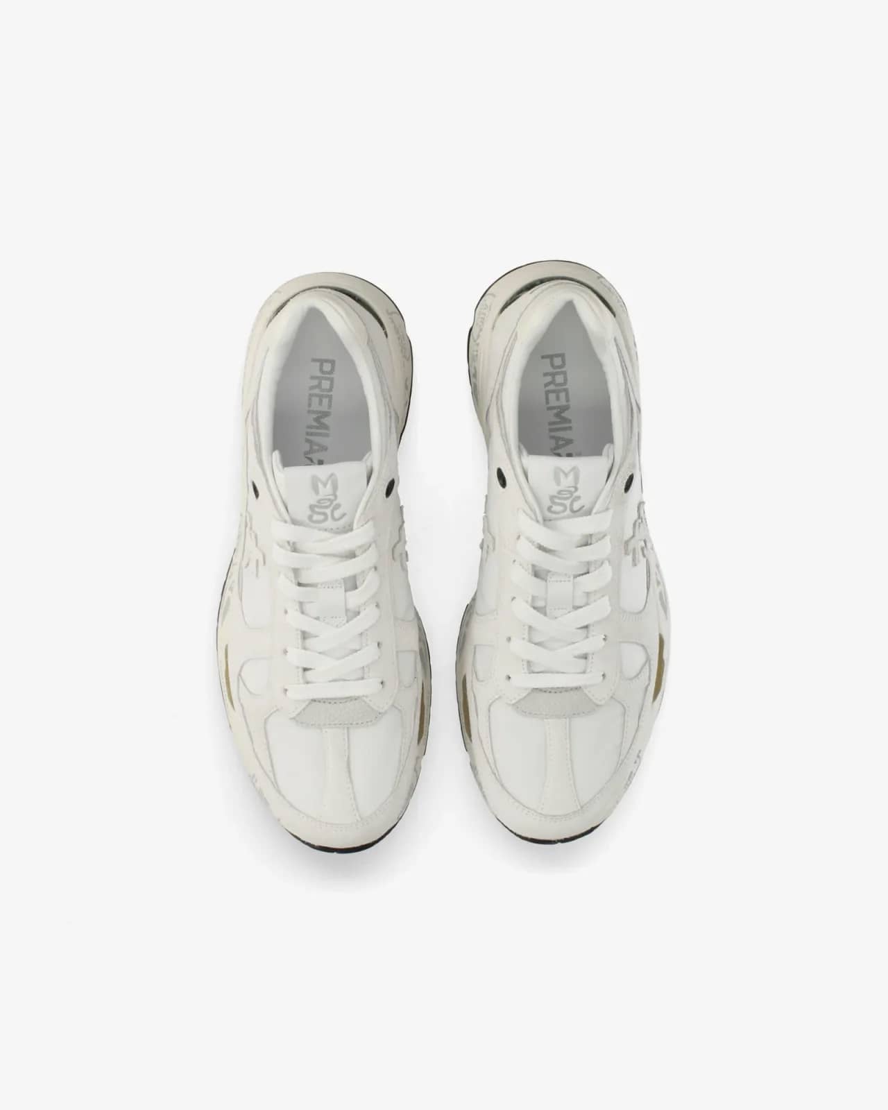 Premiata beyaz Mased sneaker, detay görünüm