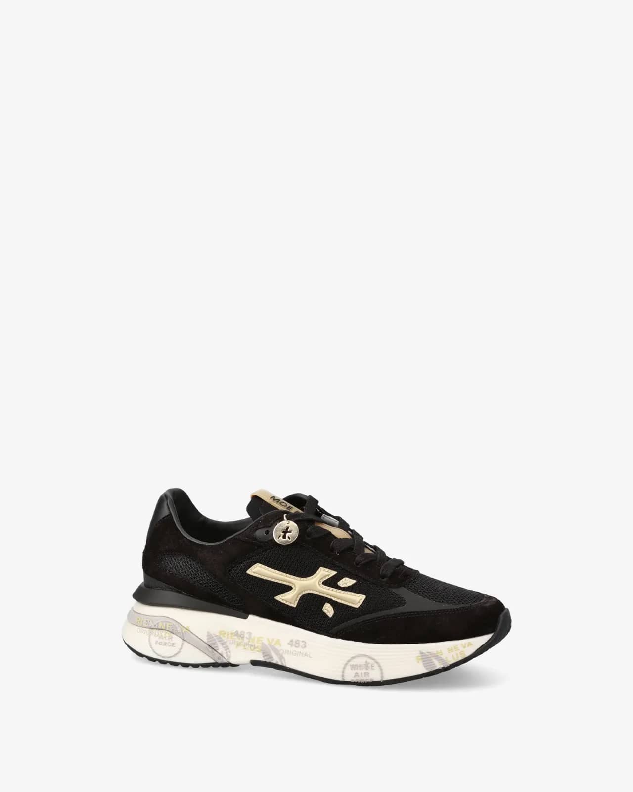 Premiata siyah Moerund sneaker, iç yandan görünüm