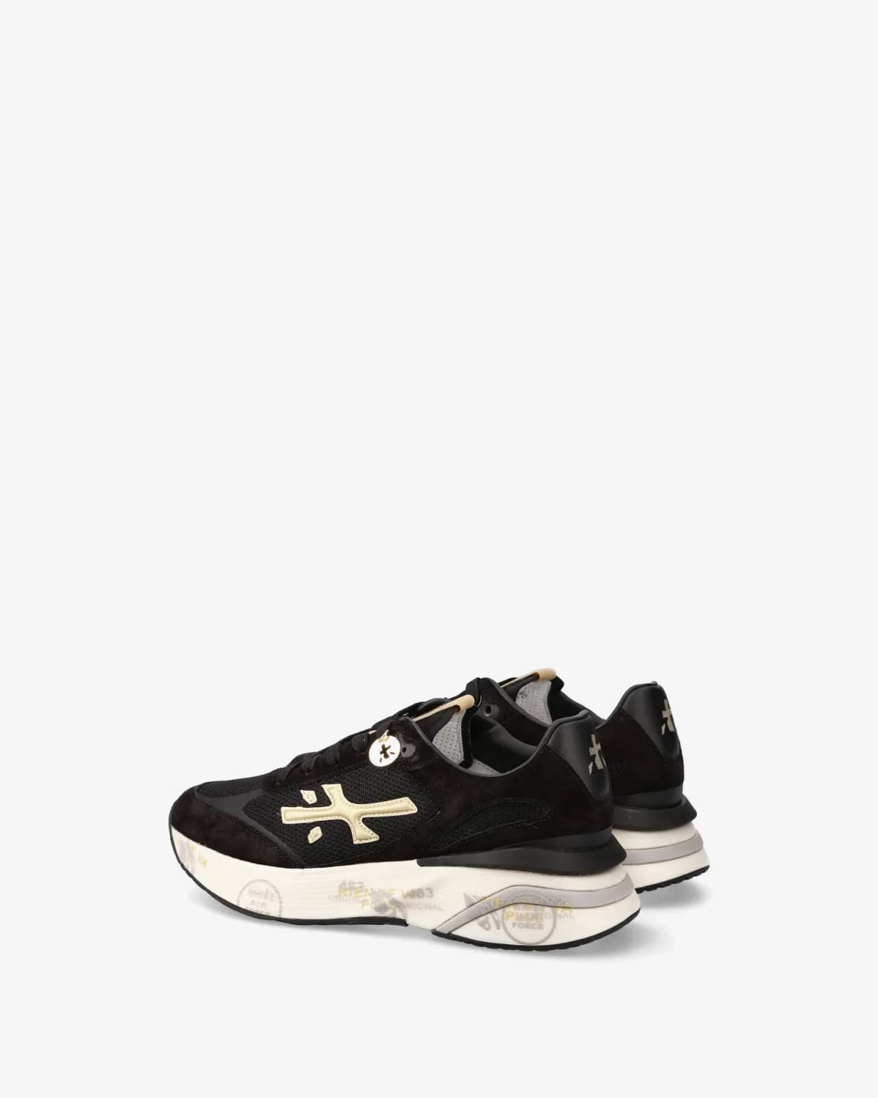 Premiata siyah Moerund sneaker, önden görünüm