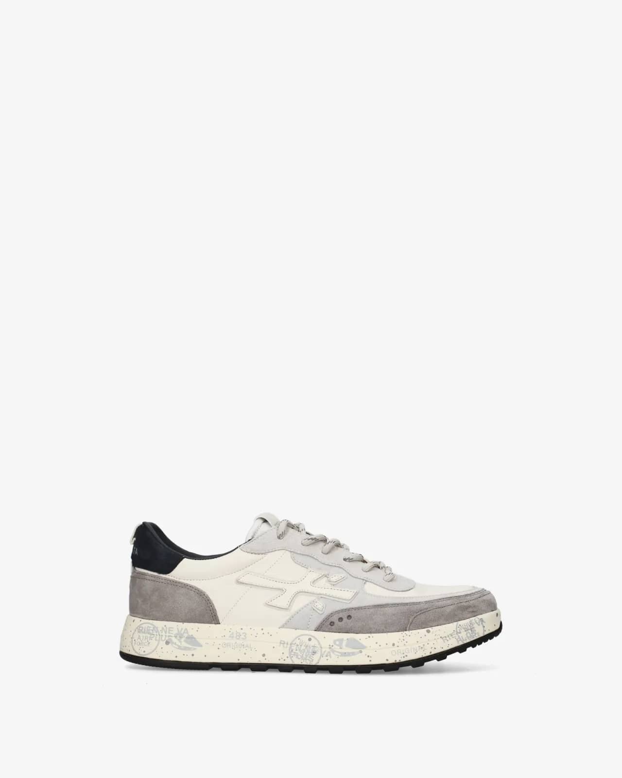 Premiata beyaz Nous sneaker, yandan görünüm