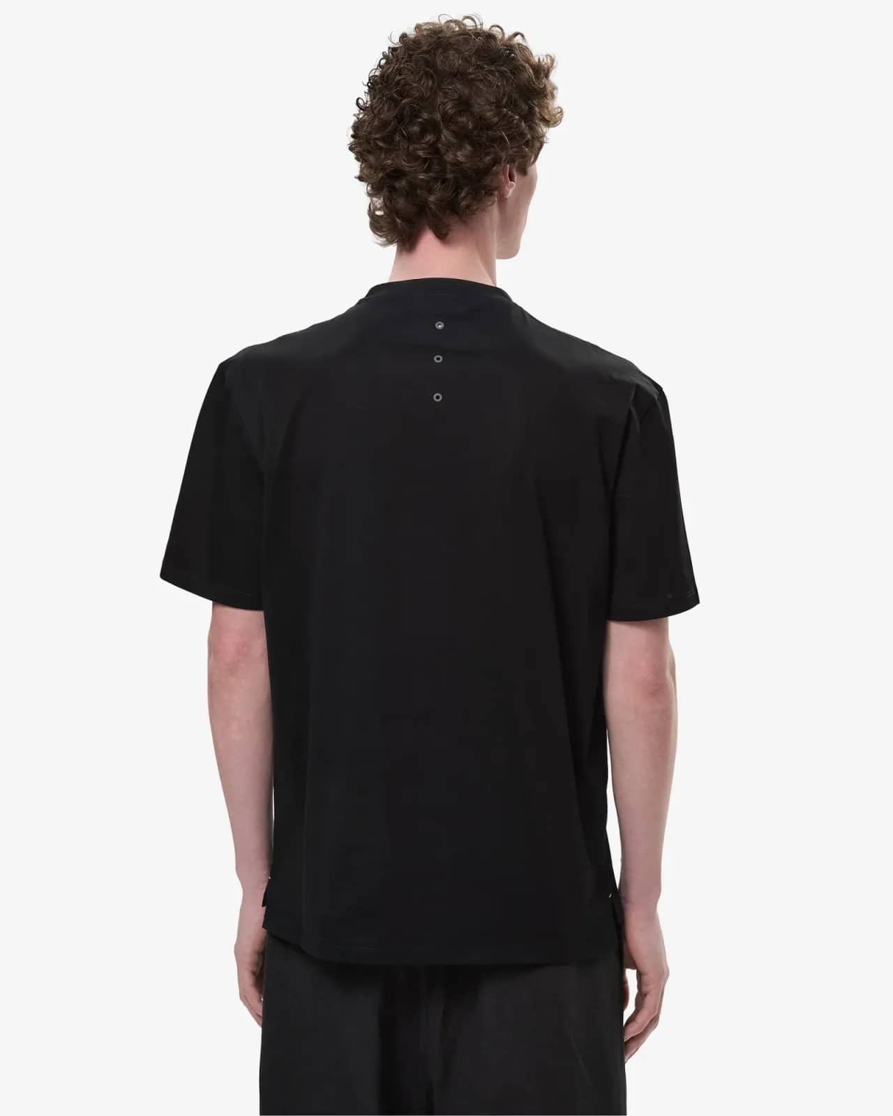 Premiata siyah pamuk t-shirt, detay görünüm