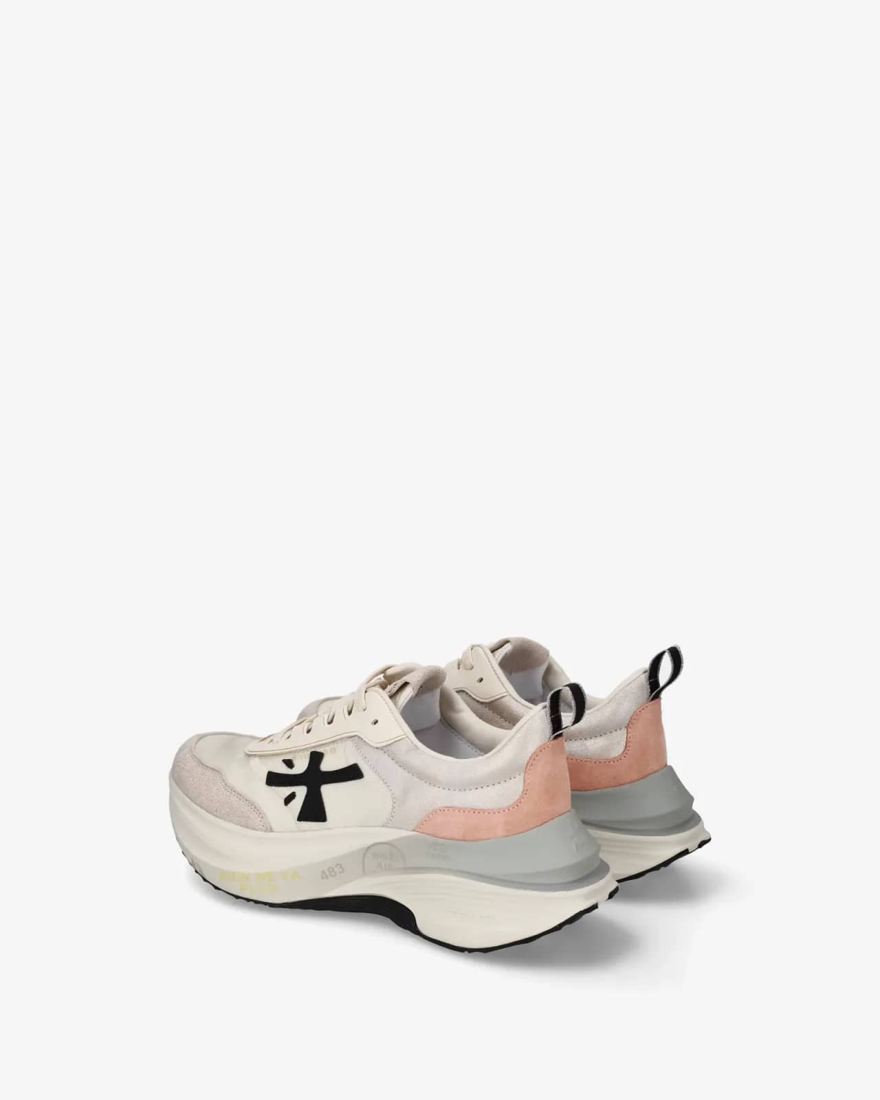 Premiata beyaz Hill sneaker, önden görünüm