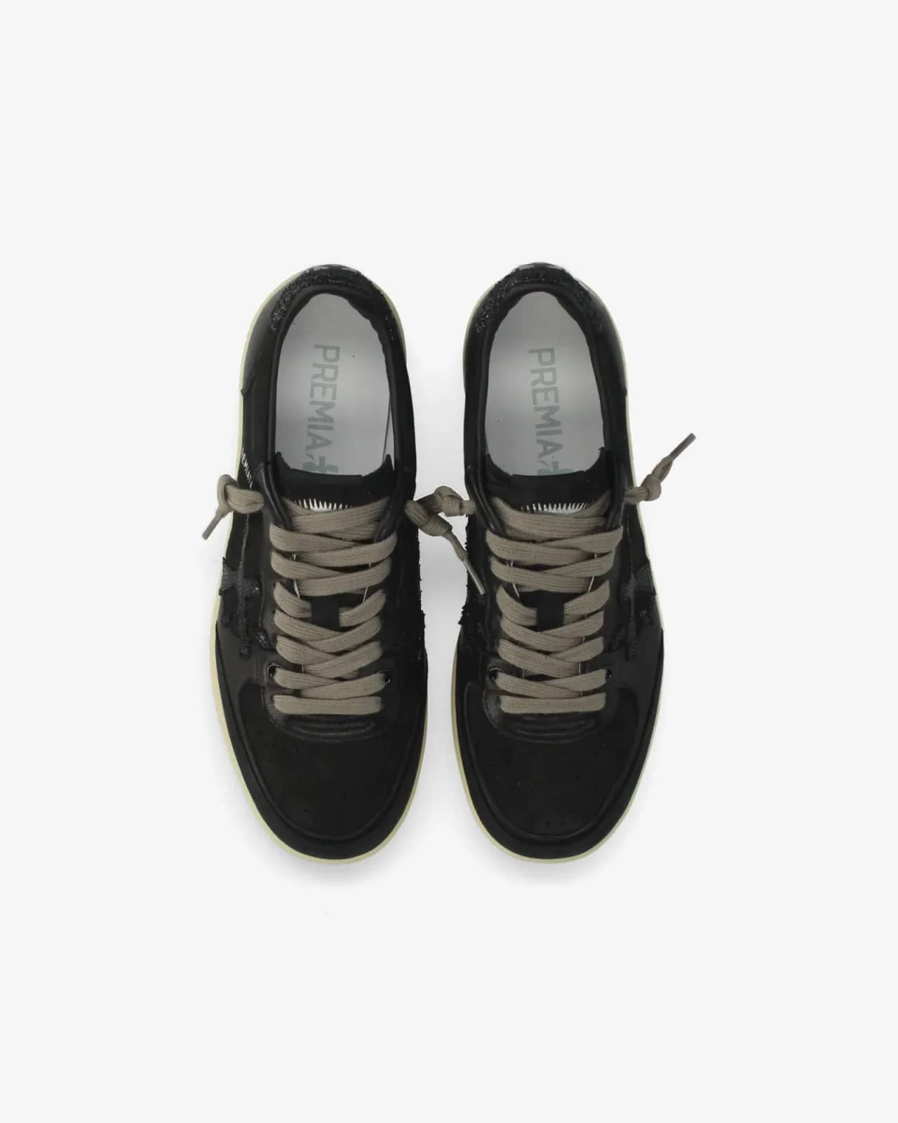 Premiata siyah Bskt Clayd sneaker, detay görünüm